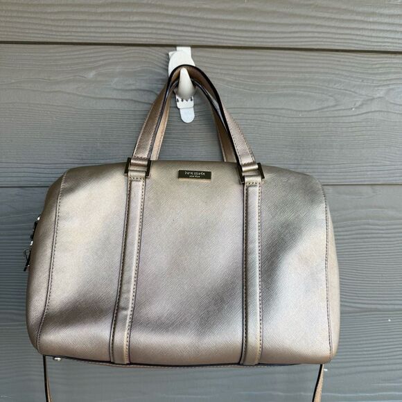 Kate Spade Newbury Lane rose gold satchel - Picture 2 of 10